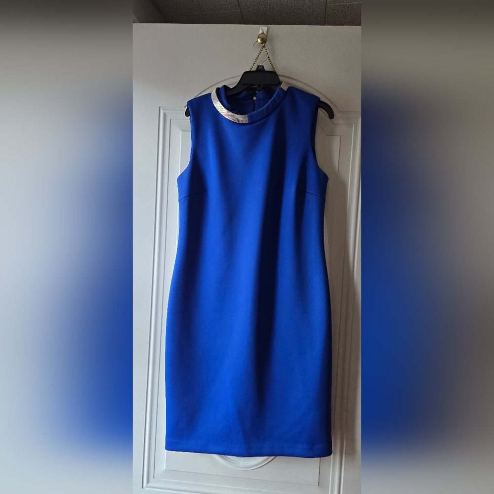Calvin Klein Royal Blue Midi Dress